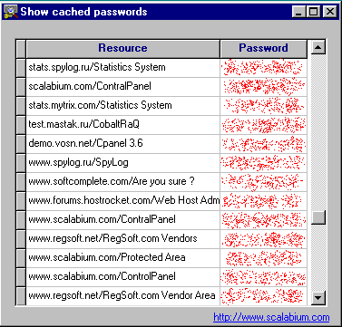 CachePW: show cahced passwords